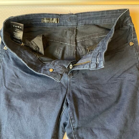 KUT Josephine Women Flared Jeans size 27 Blue Mid Rise Stretch Slim Bootcut - Picture 2 of 12